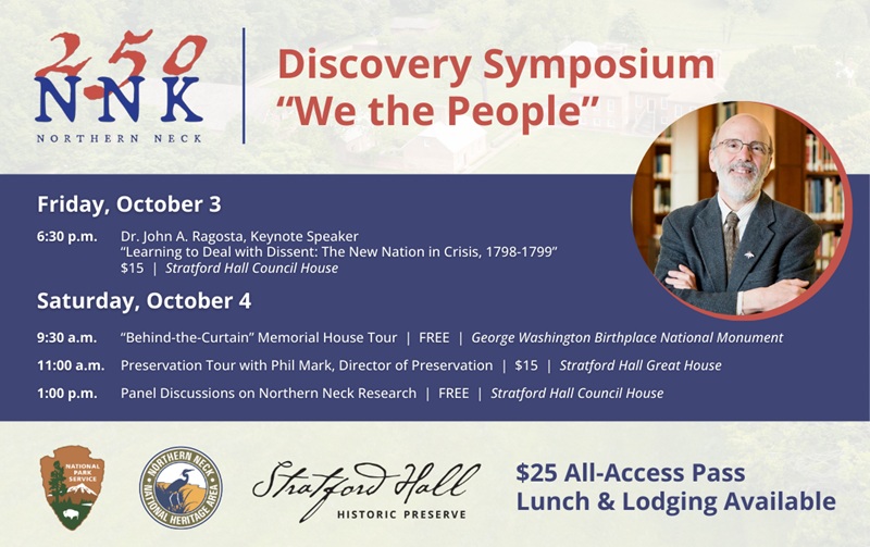 Banner for "We the People" symposium on October 3 and 4, 2025