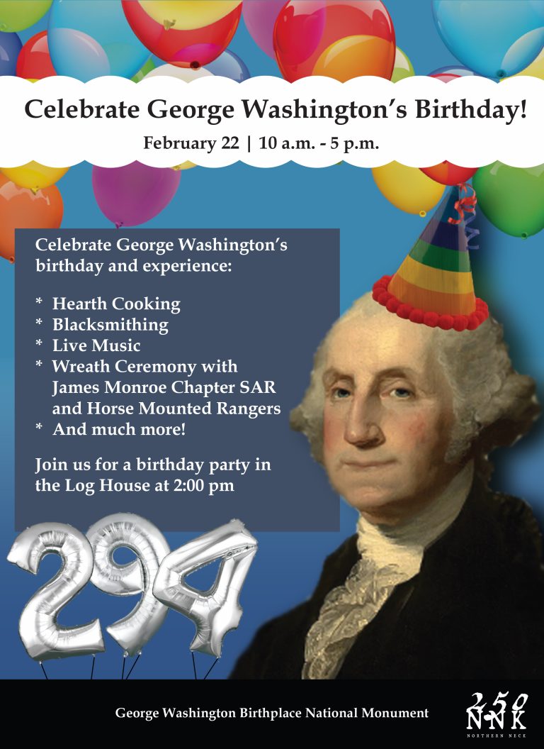 Celebrate George Washington’s Birthday